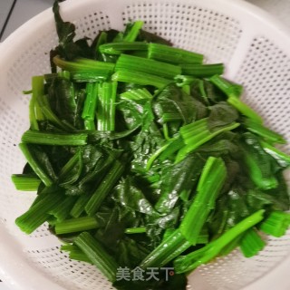 素炒菠菜的做法步骤：5