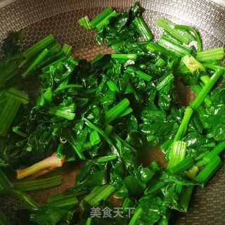 素炒菠菜的做法步骤：7