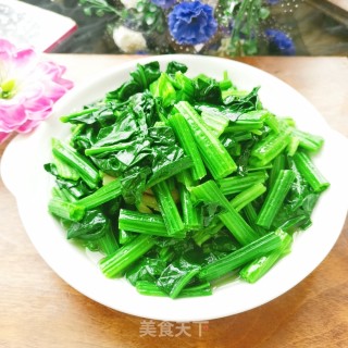 素炒菠菜的做法步骤：9
