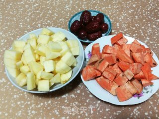 苹果红枣红薯汤的做法步骤：1