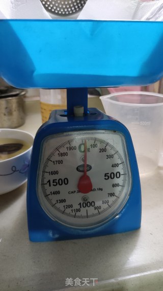 椰汁桂花千层糕。的做法步骤：2