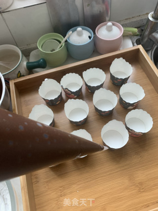 可可纸杯蛋糕的做法步骤：7