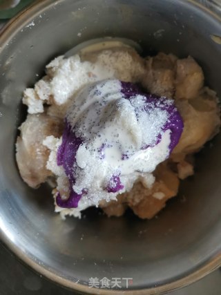 娘惹紫薯芋泥卷的做法步骤：7