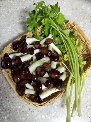 姬松茸炒肉片的做法步骤：1