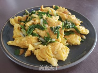 香葱炒鹅蛋的做法步骤：7