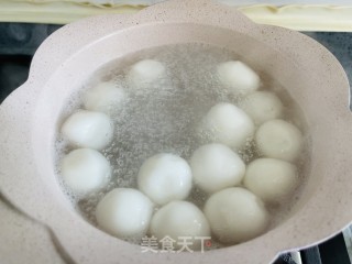 糯叽叽的黑芝麻白玉丸子的做法步骤：8