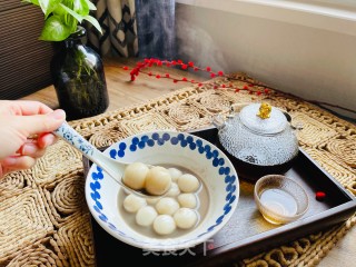 糯叽叽的黑芝麻白玉丸子的做法步骤：9