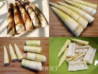 春笋最好吃的做法，保持竹笋清香脆嫩的口感，清蒸竹笋酿肉的做法步骤：1
