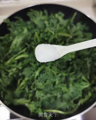 蒜香茼蒿的做法步骤：6