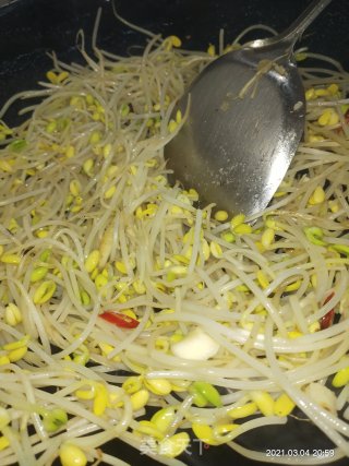 清炒黄豆芽的做法步骤：5