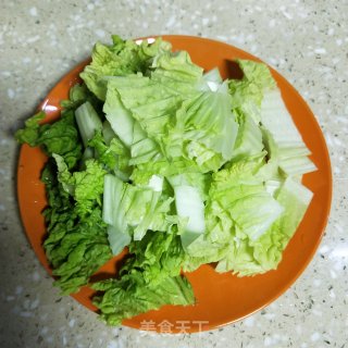 白菜炖豆腐的做法步骤：2