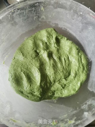 艾草糯米糍的做法步骤：5