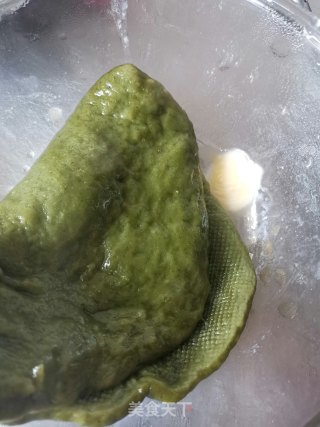 艾草糯米糍的做法步骤：8