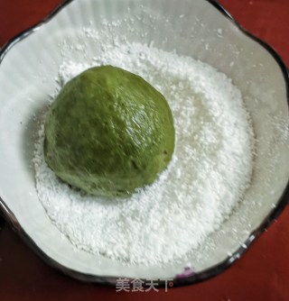 艾草糯米糍的做法步骤：11