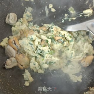 贻贝荠菜滑鹅蛋的做法步骤：14