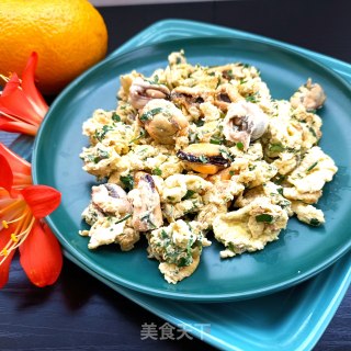 贻贝荠菜滑鹅蛋的做法步骤：15