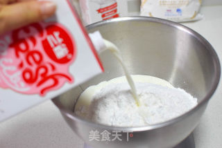 甜肠大米松糕的做法步骤：2