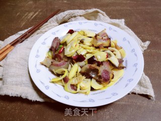 春笋炒腊肉的做法步骤：15