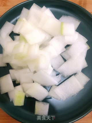 虫草花烧冬瓜的做法步骤：2