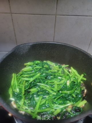 豆豉炒空心菜的做法步骤：5