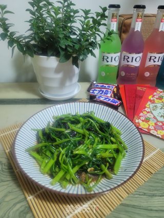 豆豉炒空心菜的做法步骤：7