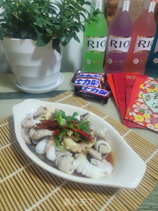 白灼八爪鱼的做法步骤：8