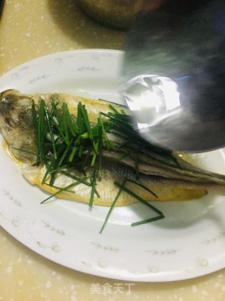 豉油黄花鱼的做法步骤：6
