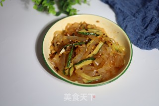 黄瓜拌凉皮的做法步骤：7