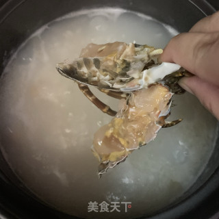 龙虾干贝粥的做法步骤：12