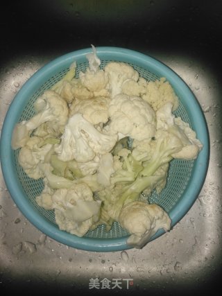 孜然菜花的做法步骤：2