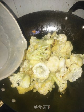 孜然菜花的做法步骤：7