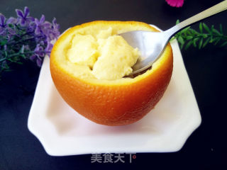 橙香蛋羹的做法步骤：6