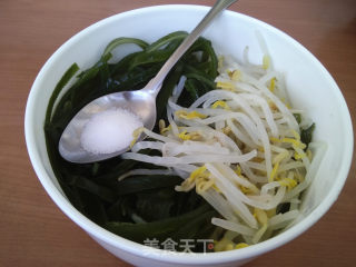 豆芽菜拌海带的做法步骤：7