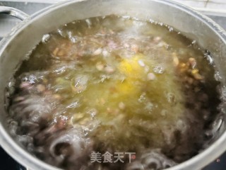 甜甜蜜蜜的红豆汤圆粥的做法步骤：5