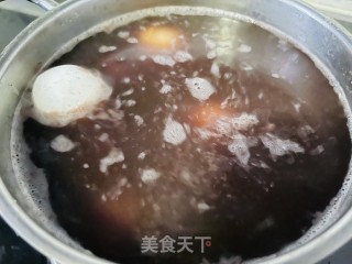 甜甜蜜蜜的红豆汤圆粥的做法步骤：7