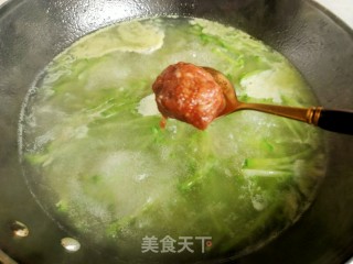 萝卜丝羊肉丸子汤的做法步骤：14