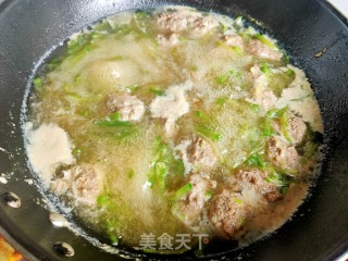 萝卜丝羊肉丸子汤的做法步骤：16