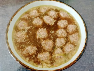 萝卜丝羊肉丸子汤的做法步骤：17