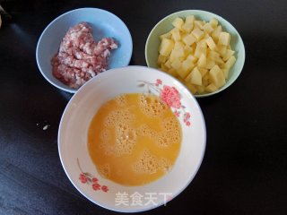 肉末土豆鸡蛋的做法步骤：1