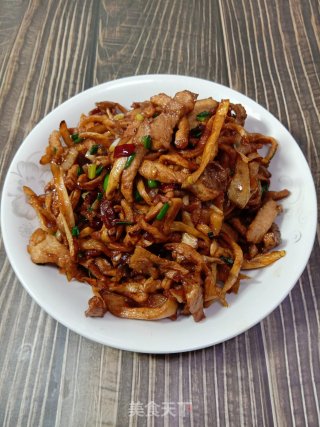 萝卜干炒肉的做法步骤：7