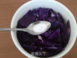 凉拌紫甘蓝的做法步骤：6