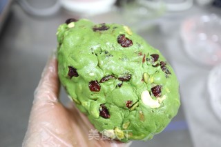 草莓蔓越莓抹茶牛轧糖的做法步骤：9