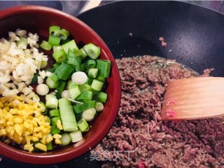 肉末茄子焖面的做法步骤：3