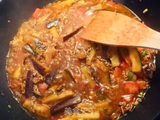 肉末茄子焖面的做法步骤：7