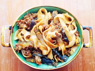 肉末茄子焖面的做法步骤：12