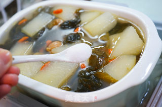 筒骨裙带菜冬瓜汤+玉米饭的做法步骤：18