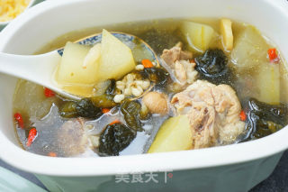 筒骨裙带菜冬瓜汤+玉米饭的做法步骤：22