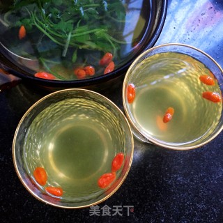 香菜生姜枸杞水的做法步骤：9