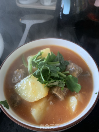 番茄土豆炖牛肉的做法步骤：7