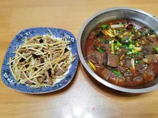 折耳根炒肉丝的做法步骤：13
